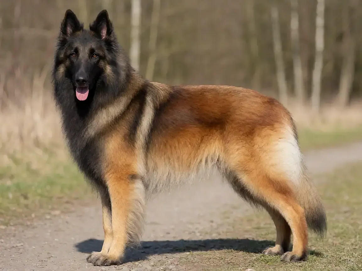 比利时特伏丹犬外形参考图片