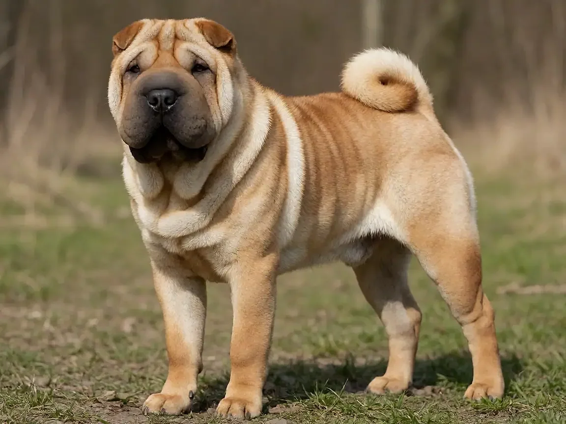 中国沙皮犬外形参考图片