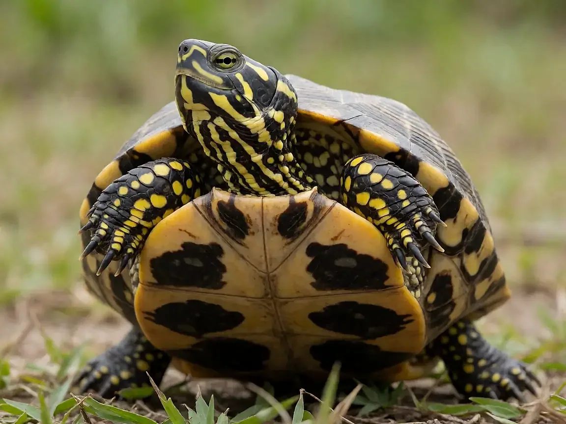 周氏闭壳龟外形参考图片