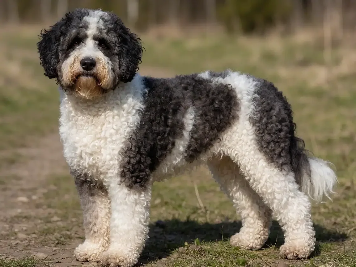 葡萄牙水犬外形参考图片