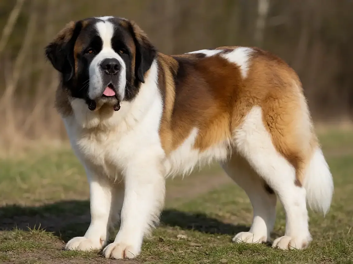 圣伯纳犬外形参考图片