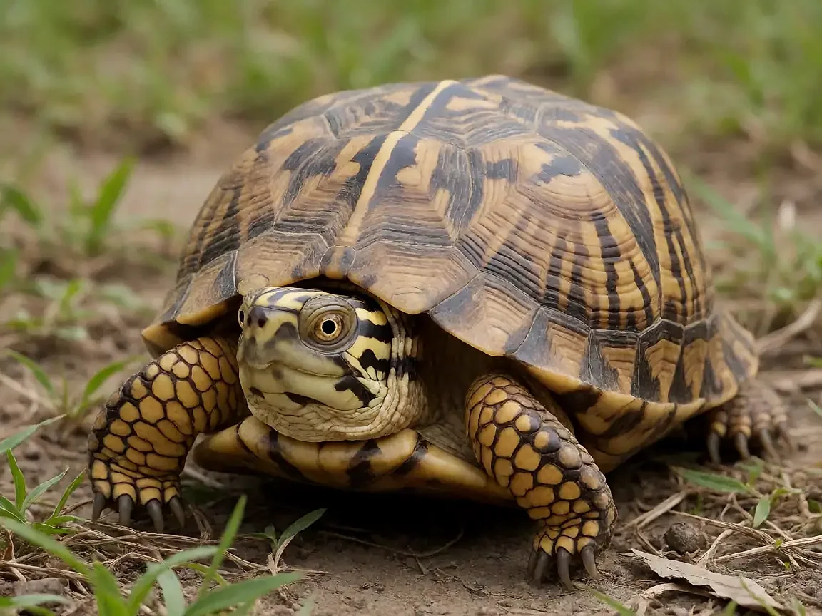 黄额闭壳龟外观参考图片