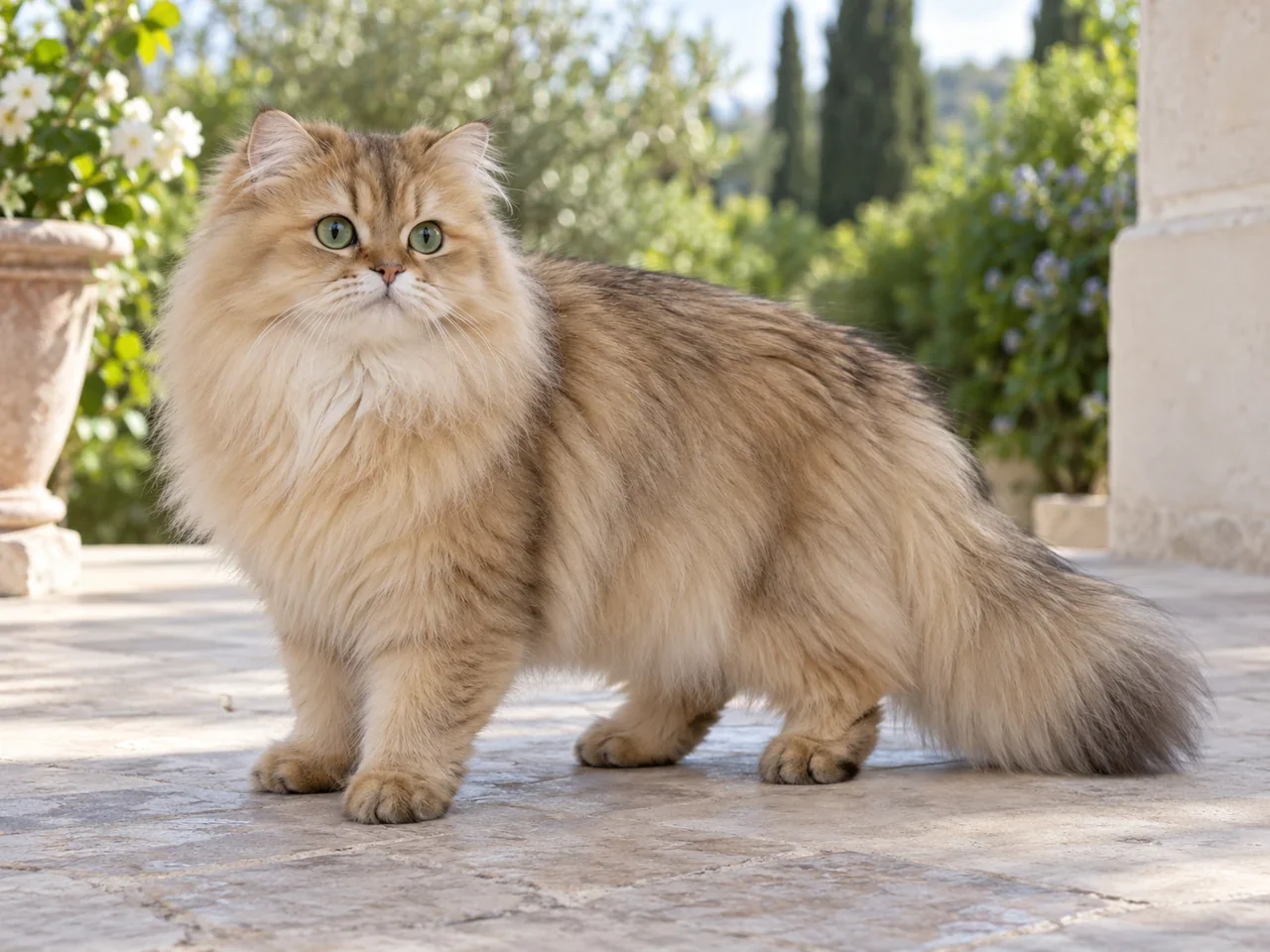 原始长毛猫外形参考图片