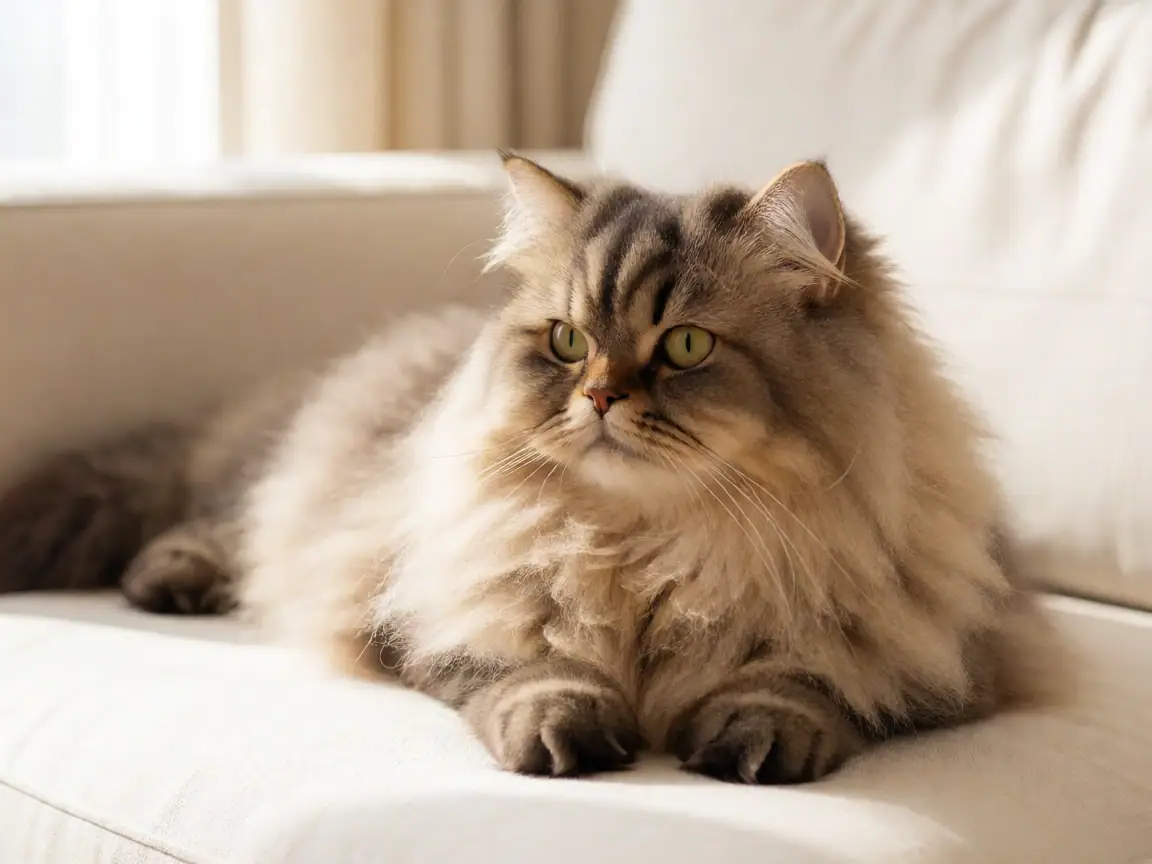 英国长毛猫外形参考图片