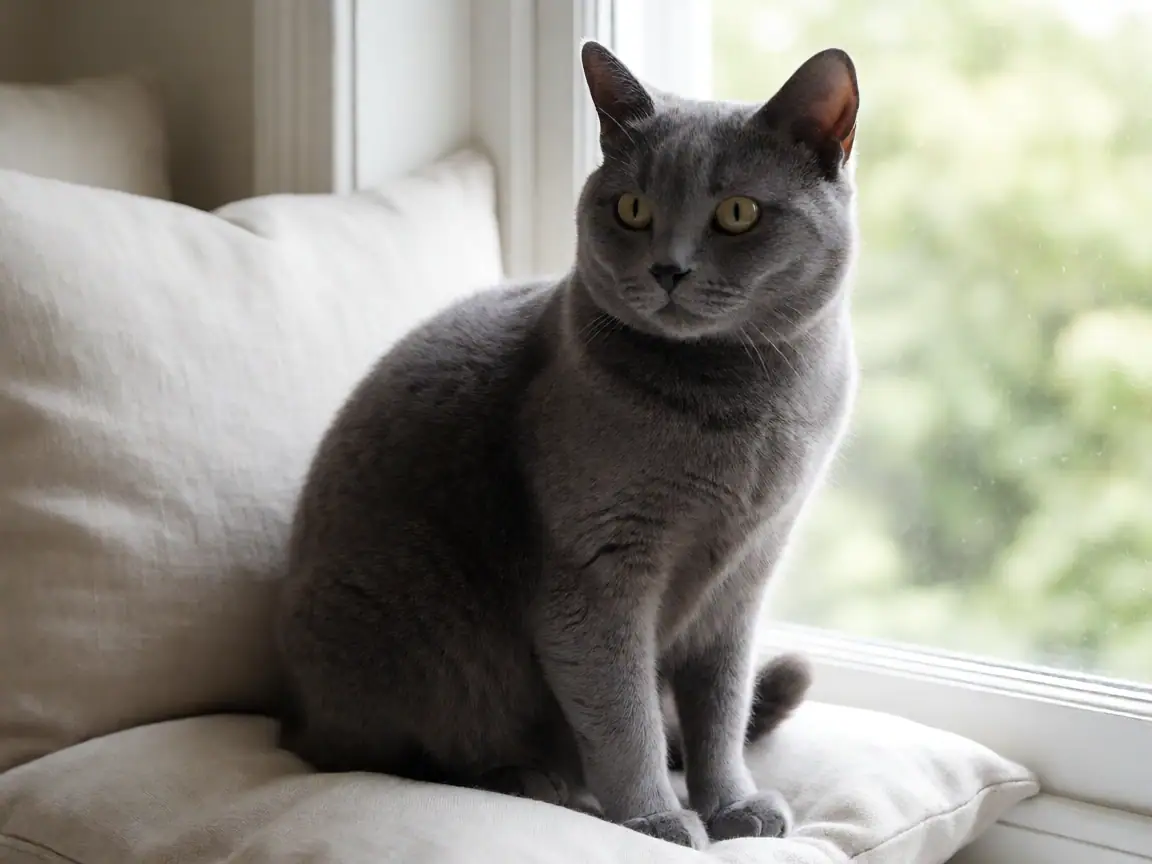 沙特尔猫外形参考图片