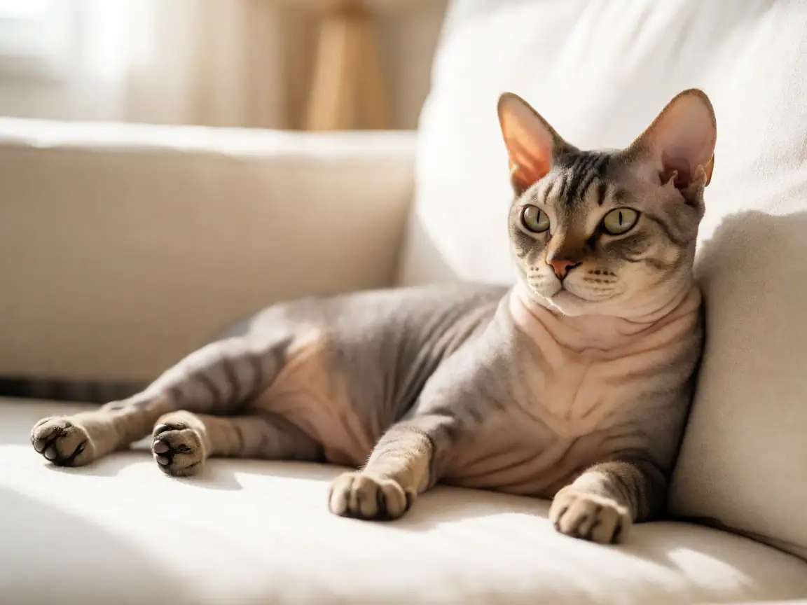 顿斯科伊猫(顿河无毛猫)外形参考图片