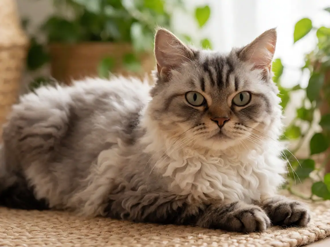 拉波卷毛猫(短毛)外形参考图片