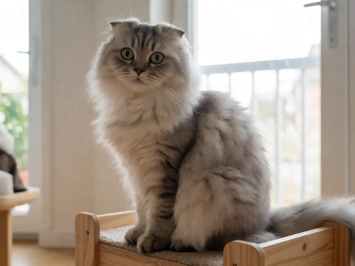 苏格兰折耳猫（长毛）外形参考图片
