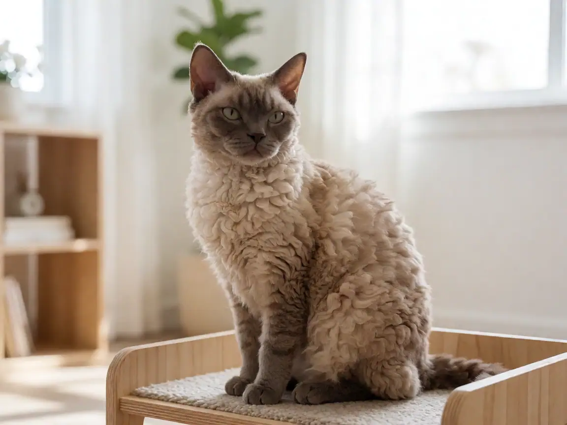 田纳西卷毛猫外形参考图片