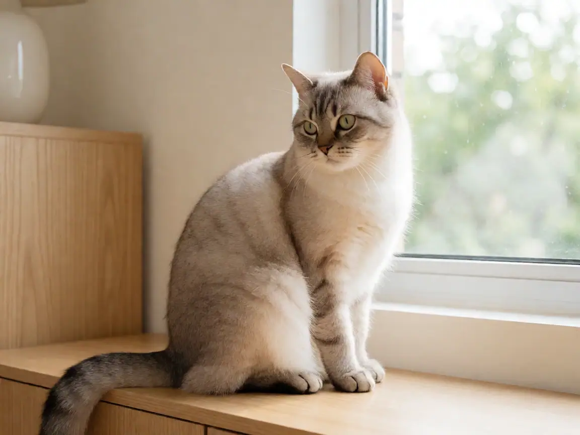 猫咪在家中安静陪伴